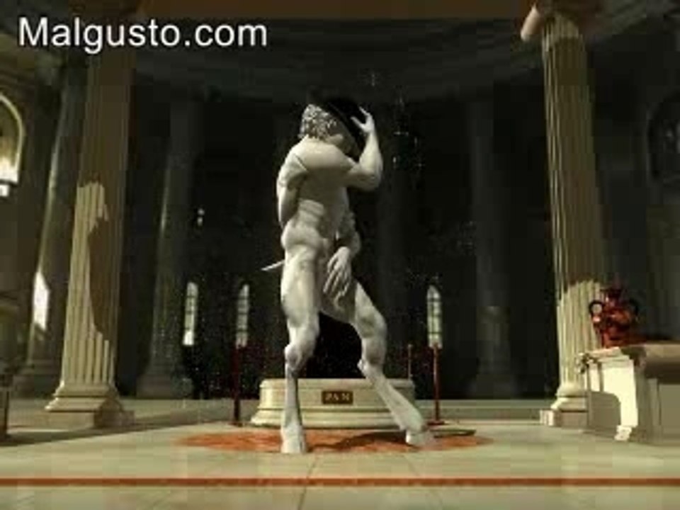 Animation Pan dancing to Michael Jackson