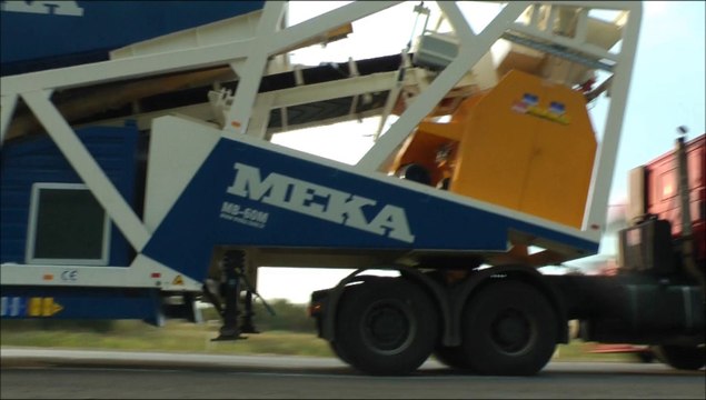 Перевозка мобильного бетонного завода Мекка