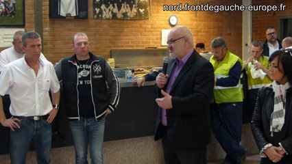 Discours de Jacky Hénin au foyer des dockers, au Havre