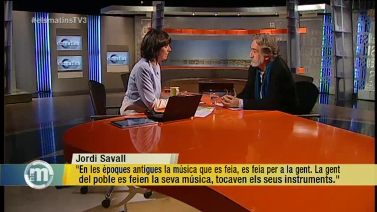 TV3 - Els Matins - Jordi Savall: "A la política li falta molta música"