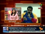 Nicolás Maduro dice que el diálogo por la paz seguirá con o sin la MUD