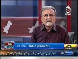 Nusrat Javed got Angry on Caller in a Live Show