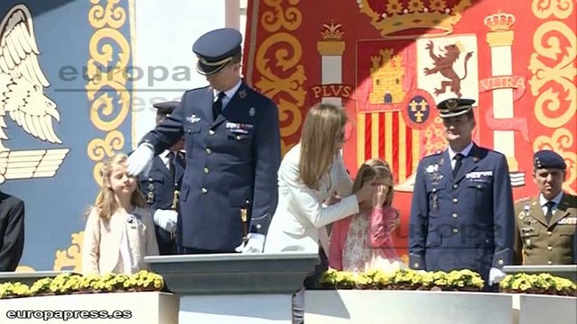 Doña Leonor y Doña Sofía, en su primer acto oficial nacional