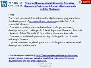 Key Challenges for Unconventional Resources Industry