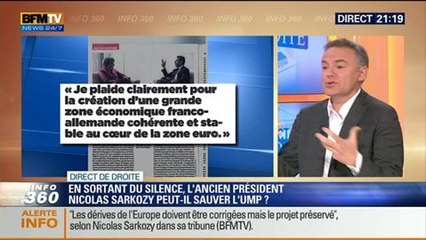 Direct de Droite: Avec sa tribune dans Le Point, Nicolas Sarkozy peut sauver l'UMP - 21/05