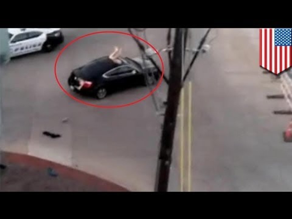 When naked men attack: Crazy high guy jumps through car's sunroof in Dallas