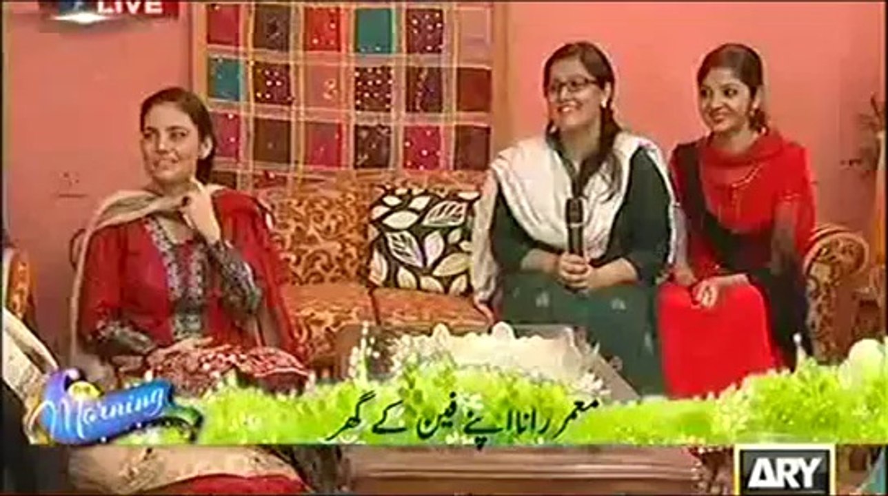 The Morning Show With Sanam Baloch 21 May 2014 Moammar Rana Apne Fans Ke Ghar
