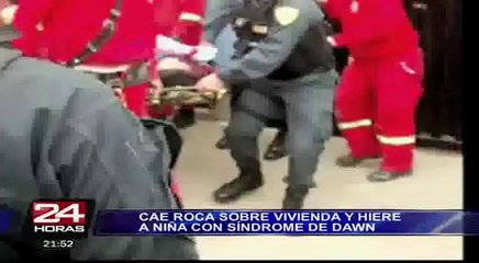 SJL: niña con síndrome de Down quedó sepultada tras derrumbe en cerro