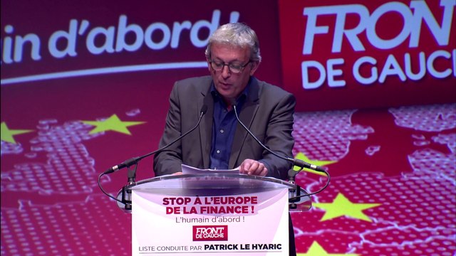 Meeting du Front de gauche au Cirque d'Hiver- Pierre Laurent