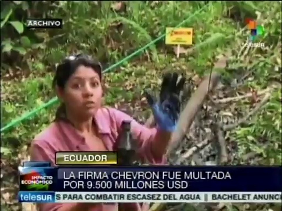 Ecuador se sumó al "Día Internacional Anti Chevrón"