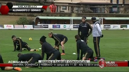 Adel Taarabt First Ac milan Training 31 01 2014