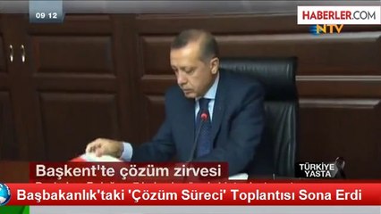 Başbakanlık'taki 'Çözüm Süreci' Toplantısı Sona Erdi