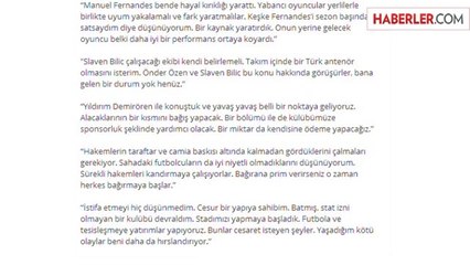 Fikret Orman: 5 Futbolcu Transfer Edeceğiz