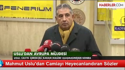 Mahmut Uslu'dan Camiayı Heyecanlandıran Sözler