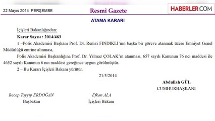 Polis Akademisi Başkanı Remzi Fındıklı Görevden Alındı