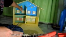 Aprenda a fazer Casa da peppa pig de papelão