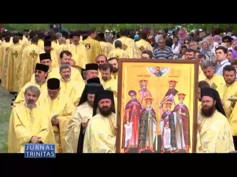 PROCESIUNE ISTORICA CU MOASTELE SFANTULUI CONSTANTIN BRANCOVEANU - Bucuresti, 21 mai 2014 (Trinitas TV)