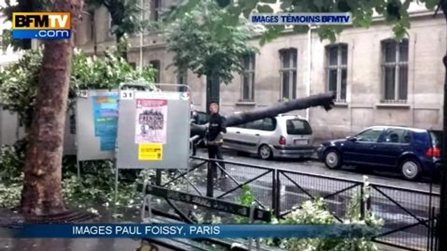 Pluie torrentielle, orages et arbres renversés, les intempéries vues par les Témoins BFMTV - 22/05