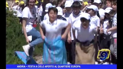 Andria | Festa a cielo aperto al quartiere Europa
