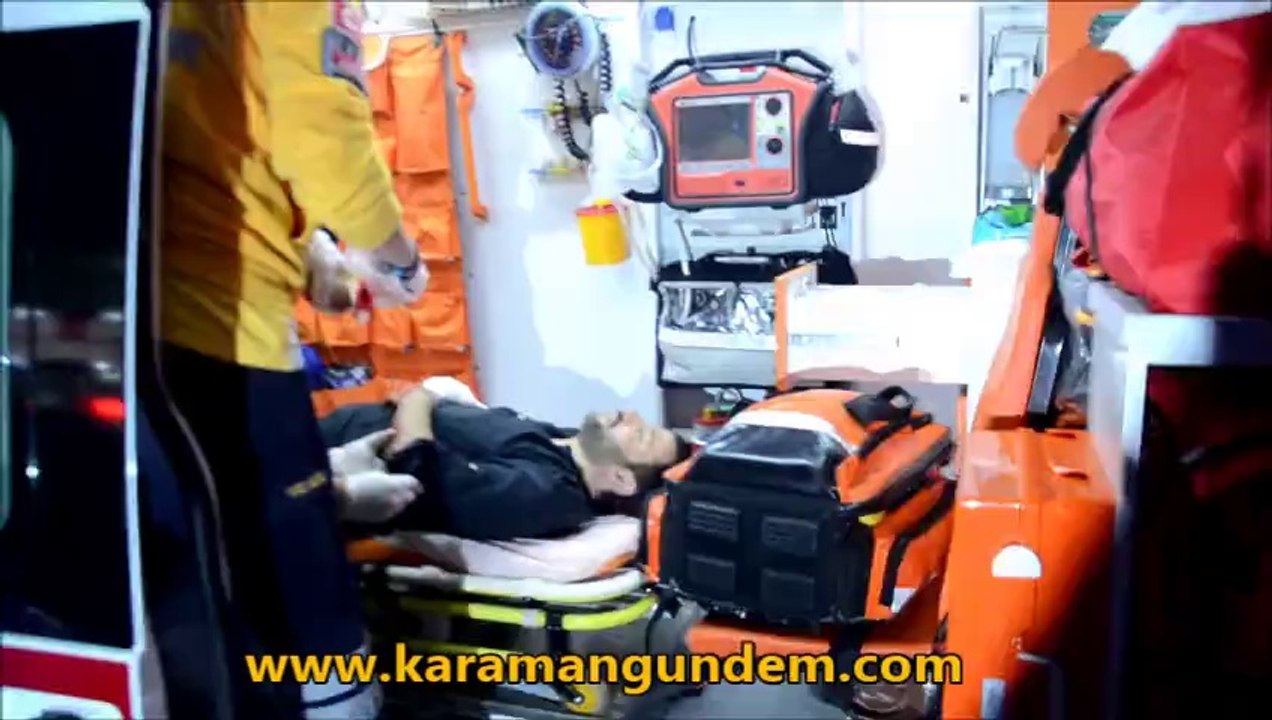 Karaman'da meydana gelen bıçaklı saldırıda 1 kişi elinden yaralandı