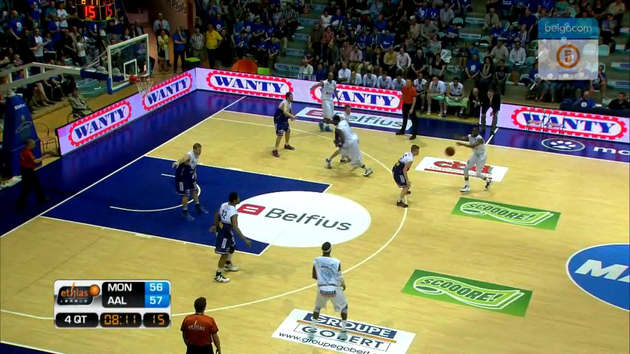 Belfius Mons-Hainaut 74 : 79 Okapi Alost  (FR)