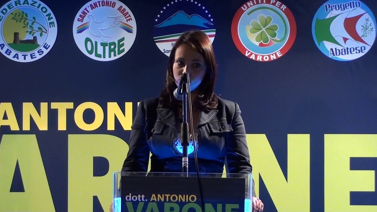 20/05/14 Comizio Pontone - Intervento Palma Abagnale- lista "Sant'Antonio Abate - Oltre" (Varone Sindaco)