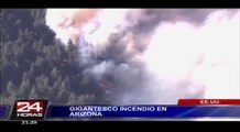 EEUU: declaran alerta máxima en Arizona por gran incendio forestal