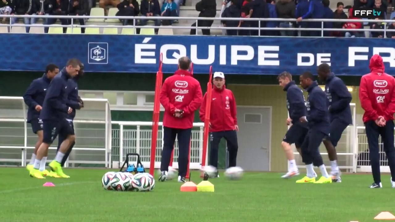 Premier entraînement des Bleus à Clairefontaine