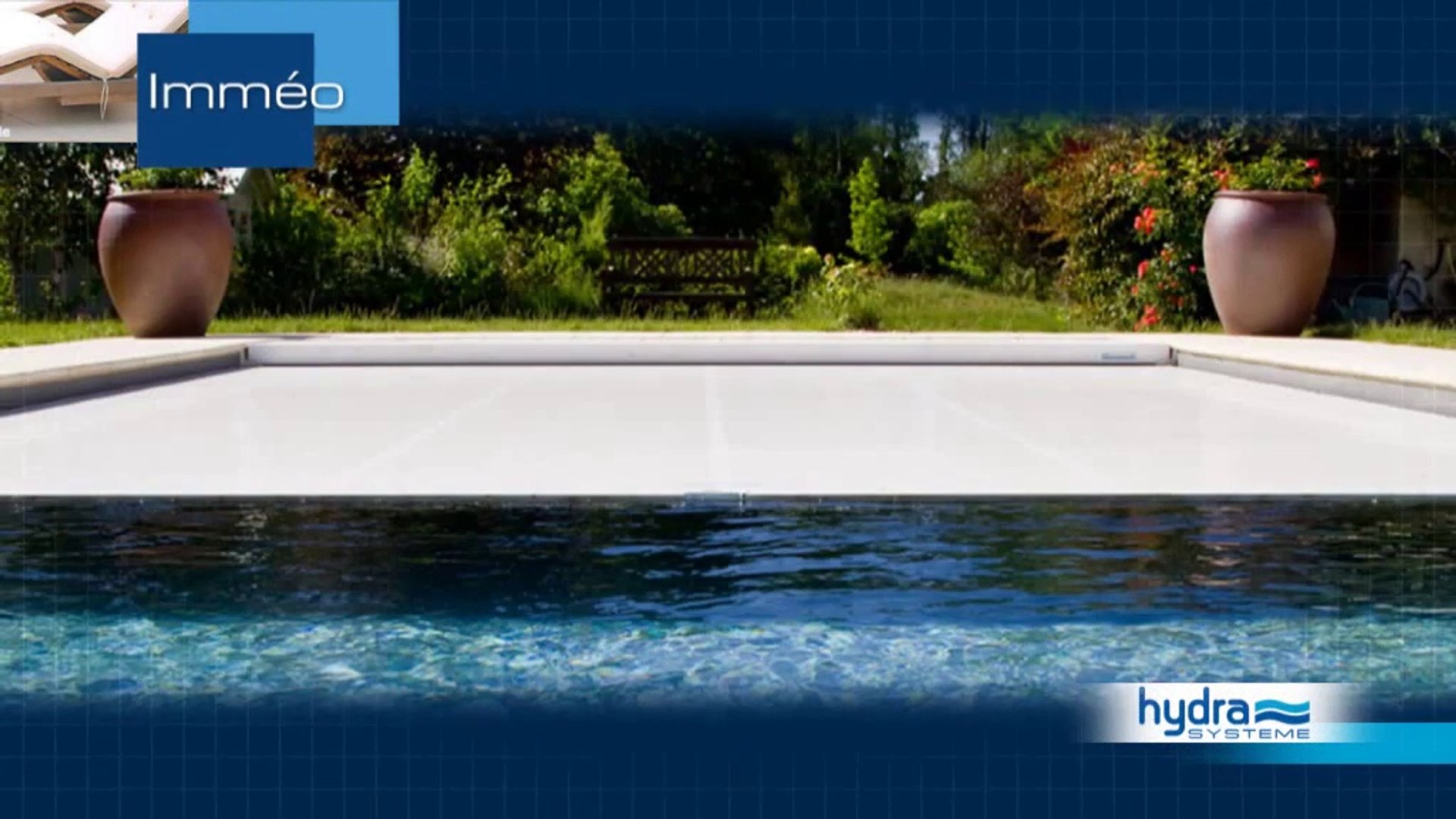 Couverture immergée de piscine IMMEO par Hydra Systeme - Vidéo Dailymotion