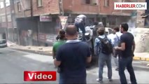 Okmeydanı'nda Korsan Gösteriye Polis Müdahalesi