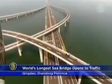 چین نے سمندر پر طویل ترین پل بنا لیا۔
