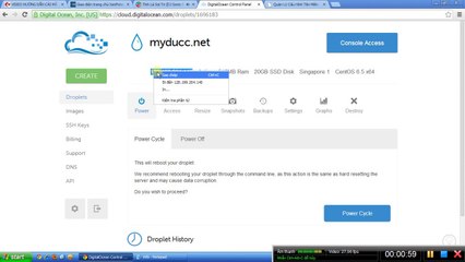 Hướng dẫn tao vps Digitalocean và cài công cụ quả trị host server tut