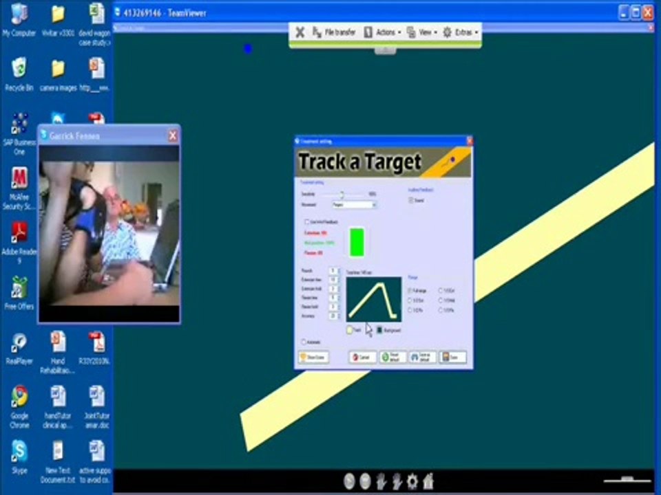 Steffanie telerehabilitation using HandTutor