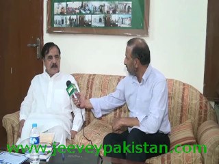 Chief Collector Custom Mr. Rozi Khan Burki Talked with Shakeel Anjum of Jeevey Pakistan at Health Care Society Charity Hospital Lahore.