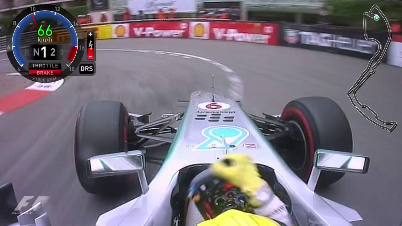 Nico Rosberg Onboard Lap Monaco 2013