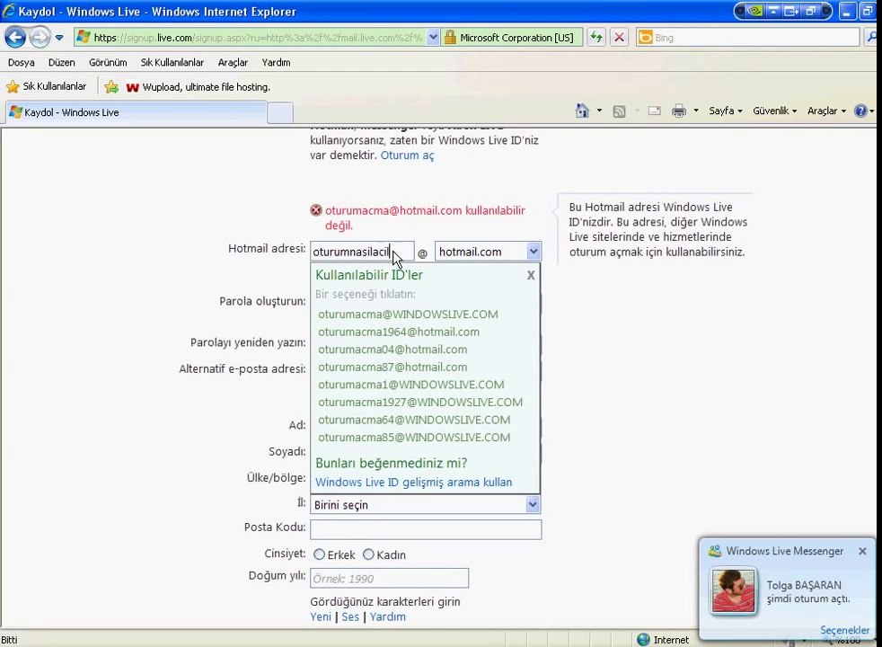 HOTMAİL AÇ