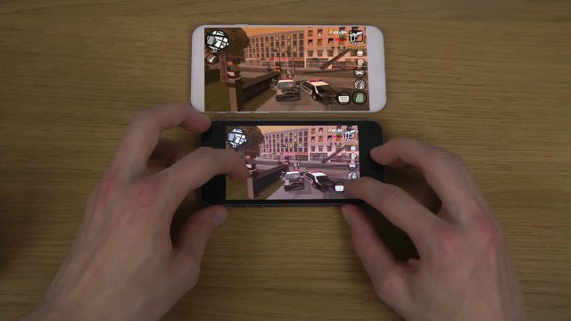 GTA San Andreas iPhone 6 4.7 vs. iPhone 5S Gameplay Simulation