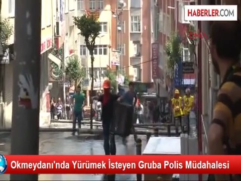 Okmeydanı'nda Yürümek İsteyen Gruba Polis Müdahalesi