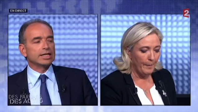 Clash Copé - Le Pen à Des Paroles et des Actes