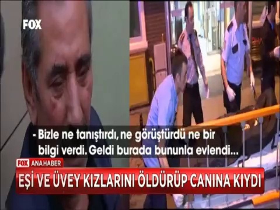Üvey baba faciası Anne ve ikiz kızlarını vurduktan sonra