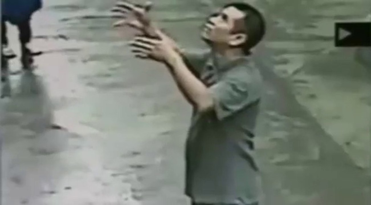 Man saving a baby's life