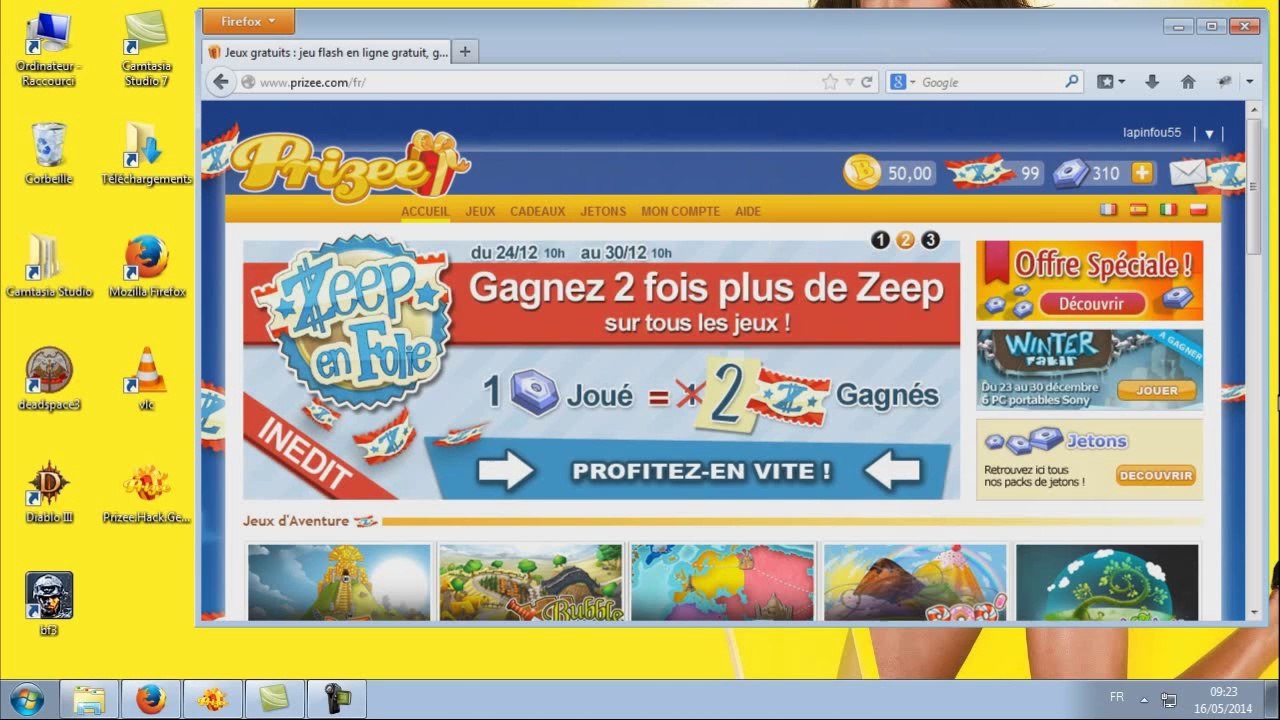 Avoir des jetons gratuit - Prizee Astuces - Triche Prizee Télécharger