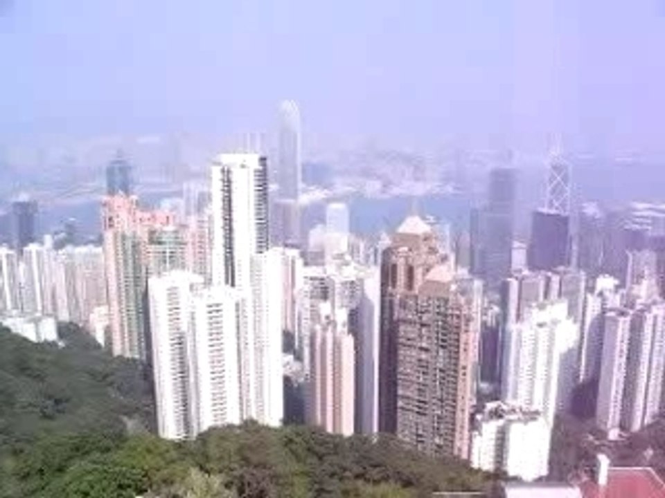 Hong Kong vue  Du fameux The Peak
