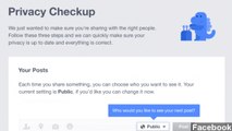 Facebook To Offer 'Privacy Checkup' To Its Billion Users