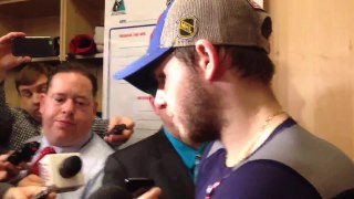 Alex Galchenyuk after the Habs 3-2 OT win over the Rangers