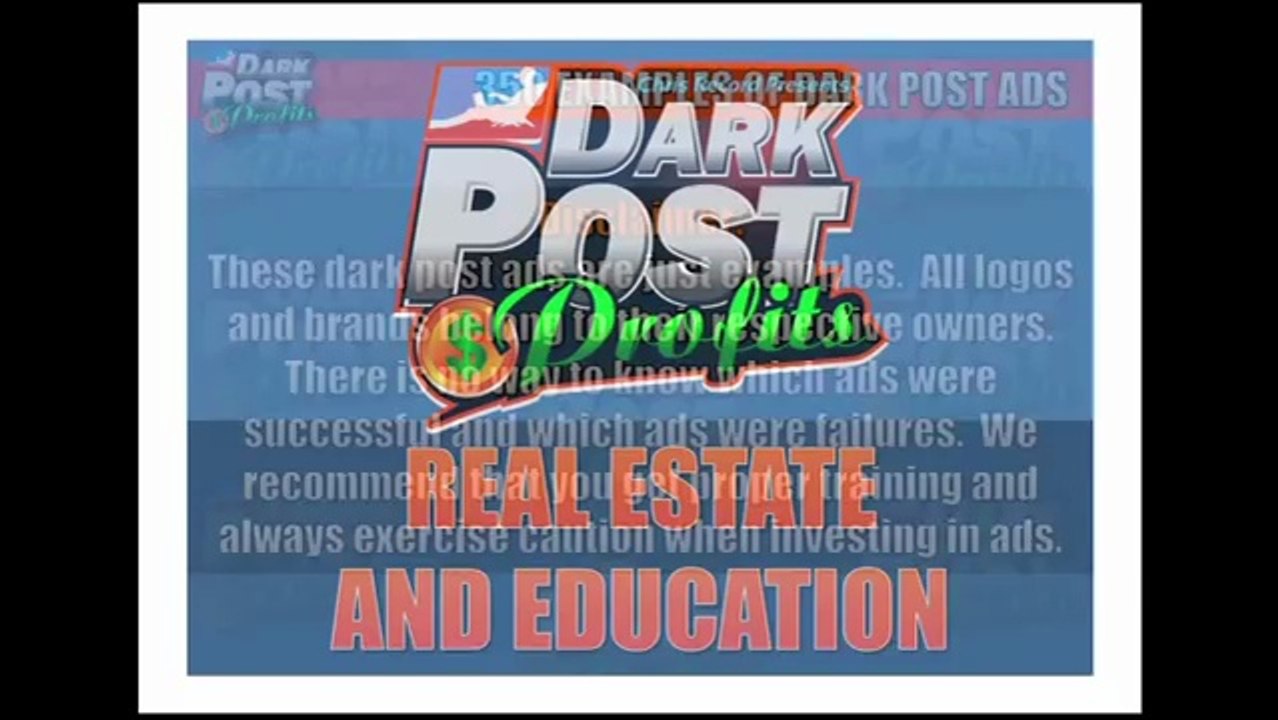 350 Examples of Facebook Dark Post Ads by Chris Record