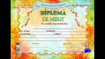 Diplome scolare nepersonalizate gradinita