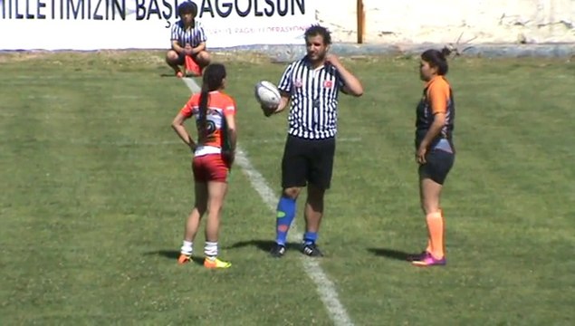 Yarı final 1devre. İZMİR BOSTANLI SPOR - EDİRNE TRAKYA. .2014 Türkiye Bayanlar Ragbi 7'li Şampiyonası