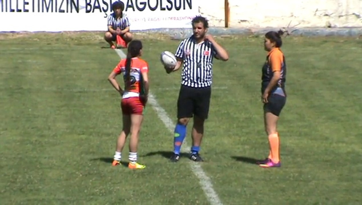 Yarı final 1devre. İZMİR BOSTANLI SPOR - EDİRNE TRAKYA. .2014 Türkiye Bayanlar Ragbi 7'li Şampiyonası