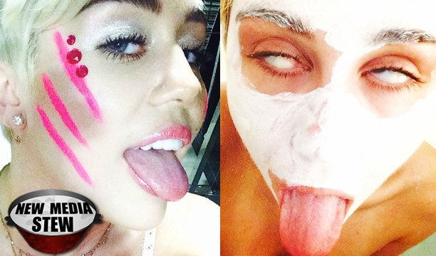 MILEY CYRUS Instagram Bathroom Selfies Will Give You Nightmares